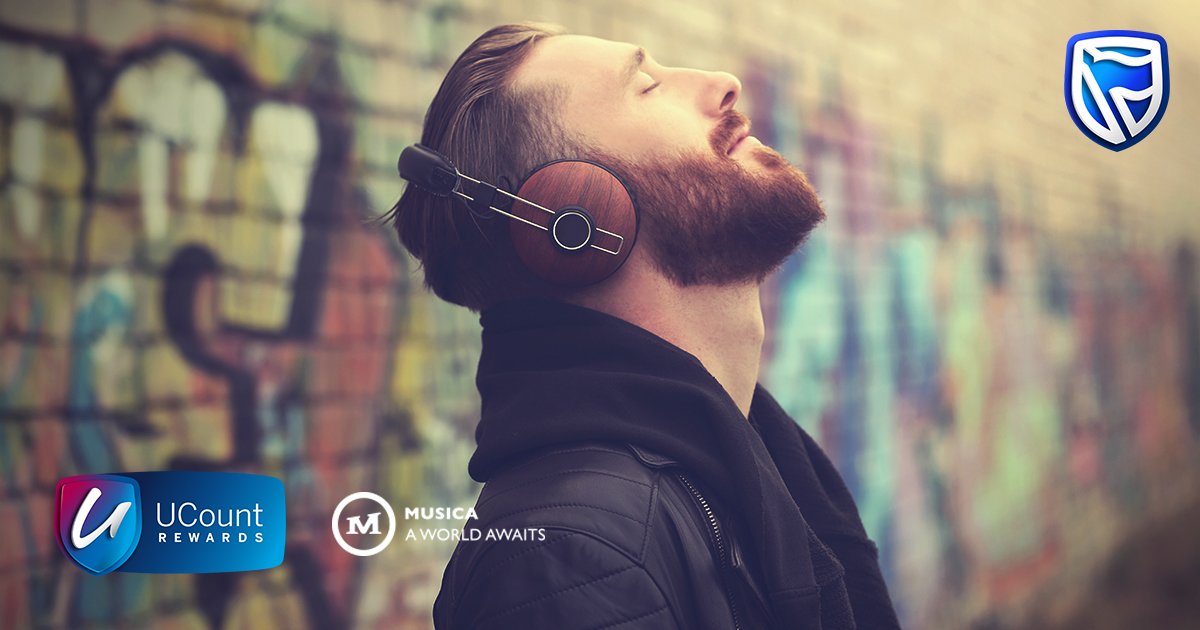 StandardBankZA's tweet photo. You could win a R50 000 shopping spree! Use your Standard Bank card or redeem your #UCount Rewards Points at Musica before 25 December and you could win*. Ts&amp;Cs apply. 
https://t.co/lsslsivd3S https://t.co/9EA0vlPjdA