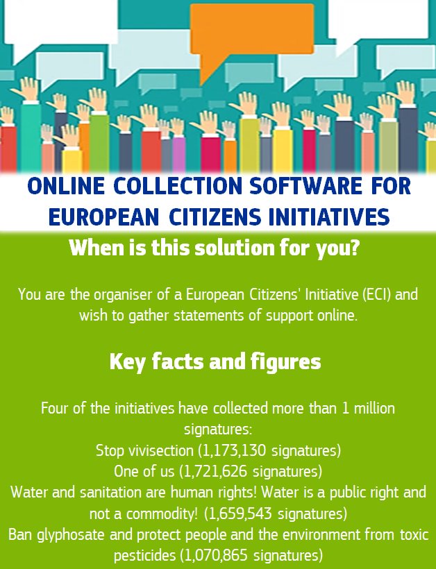 InteroperableEU's tweet photo. #ISA2 News: #OCSforECIs is an #opensource #application to gather statements of support for #EUcitizensinitiative: https://t.co/Roq4ptHO84 … https://t.co/nDI1RngMGn