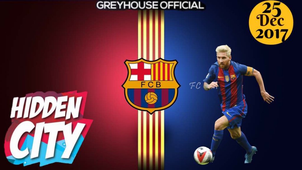 GreyhouseGh's tweet photo. Where the Barca fans at?
We representing large at #HiddenCityII this 25th Dec. Somewhere in Sunyani https://t.co/1ai8hpQUTh