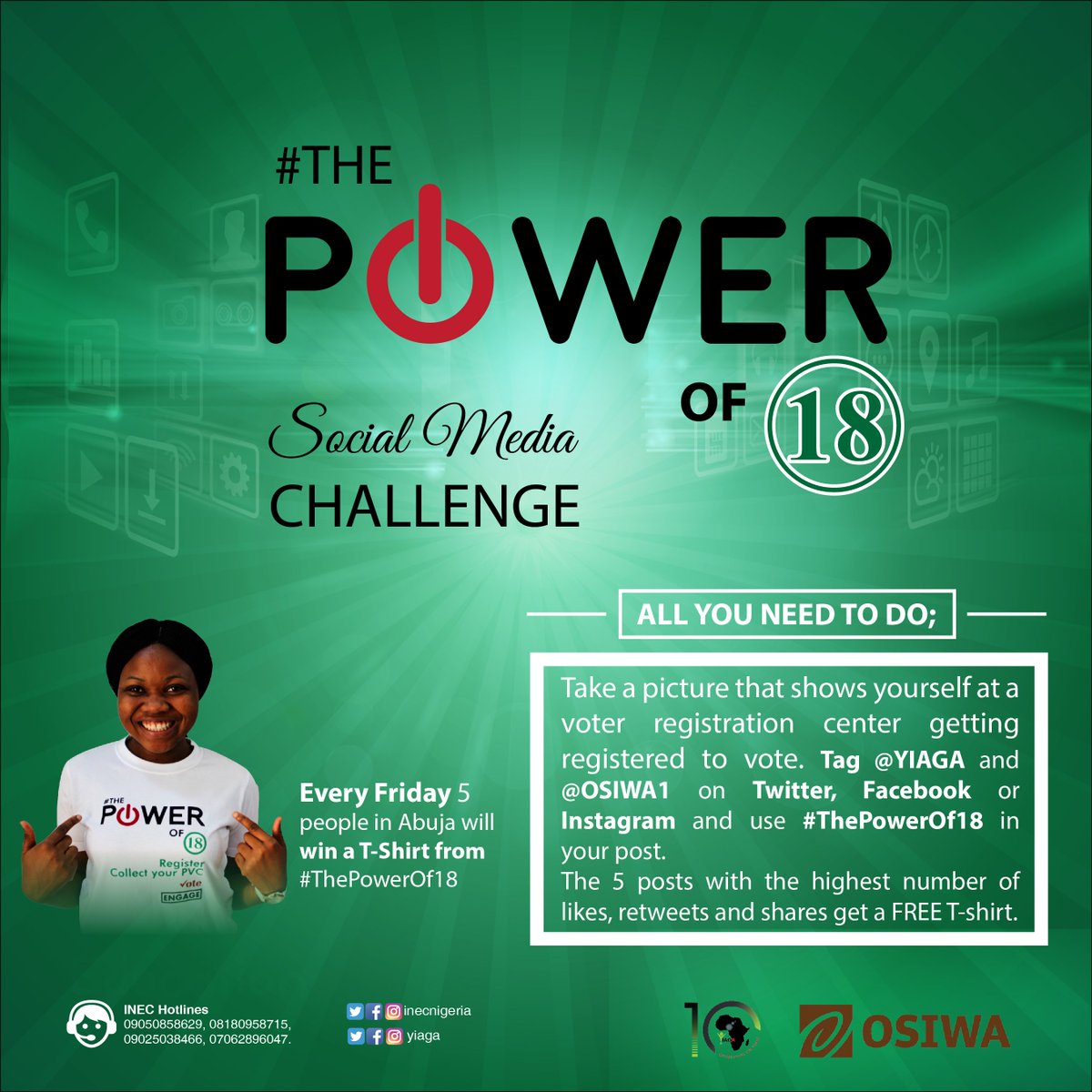 YIAGA's tweet photo. Hi Guys!
Lets Do this!!
Its #ThePowerOf18 https://t.co/M4wJ76P3Y3