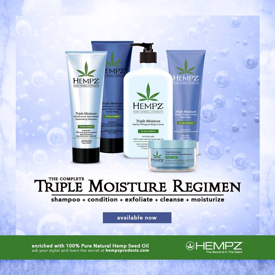 HempzBeauty's tweet photo. The complete #TripleMoisture Regimen to keep your skin and hair in great condition and glowing! Buy yours here https://t.co/oOZbDY7Som #empz #hempzbeauty #hempseedoil #vegan #crueltyfree #natural #skincare #haircare https://t.co/gQNBbglRh9