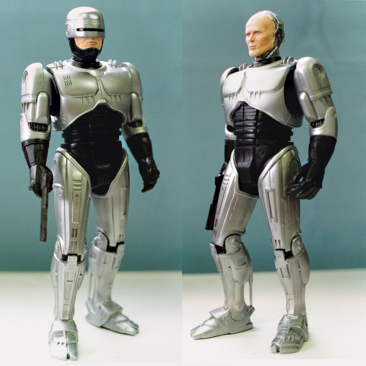 島崎恭一head Sculptor Mafex ロボコップ の頭部原型とフィアのロボコップ原型 映画 ロボコップ 3 のストップモーションアニメモデル フィアのロボコップ改造 同じ人が作っています