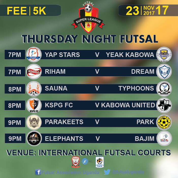 saunafc's tweet photo. Match Day 💪 @TyphoonFutsal1 @Futsal_Uganda #ComeonUSauna https://t.co/gSRBAjdXrC