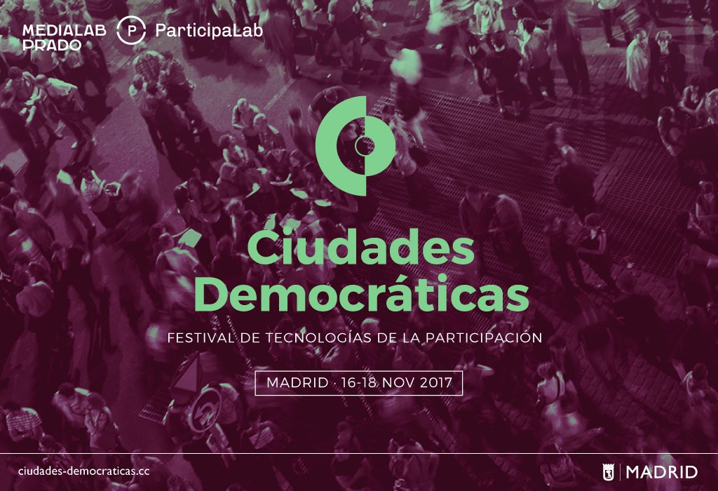 M21madrid's tweet photo. En #LSD hablamos del evento #CiudadesDemocráticas con Bernardo Guitérrez, responsable de comunicación de @participa_LAB, Edgar Martínez desarrollador de #SocialMaps, Atena Vargas de #BotActivista y Yago Bermejo del Laboratorio de Participación Ciudadana> https://t.co/E2J6x6SSet https://t.co/6IrbmT89dq