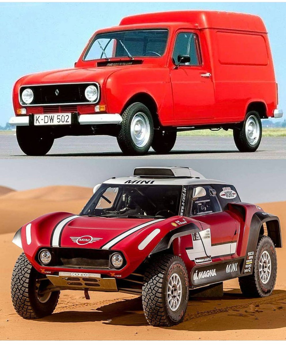 MeindertAcda's tweet photo. Do you see the similarities? #mini #Dakar #DakarMini #MiniDakar #BMW #Buggy #MiniJohnCooper @MINI @RTLGP @RTLRally @TimCoronel @TomCoronel https://t.co/eENeQK8u8Z