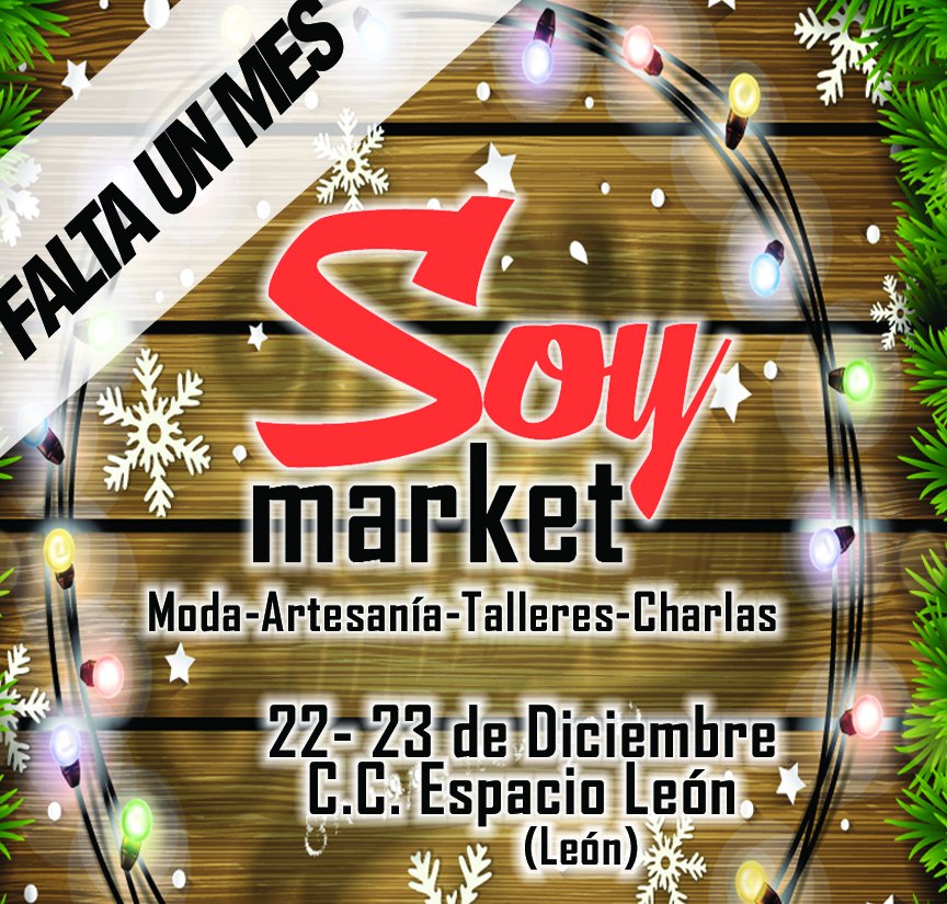 soymarket's tweet photo. ⏳ Falta un mes ⌛

En 30 días, nos vemos en la última planta del Centro Comercial Espacio León dónde os esperarán una veintena de expositores, muchísimas actividades, un espacio lleno de decoración, sorteos, sorpresas...

Comienza la cuenta atrás #leonesp https://t.co/vQbnmm8zIt