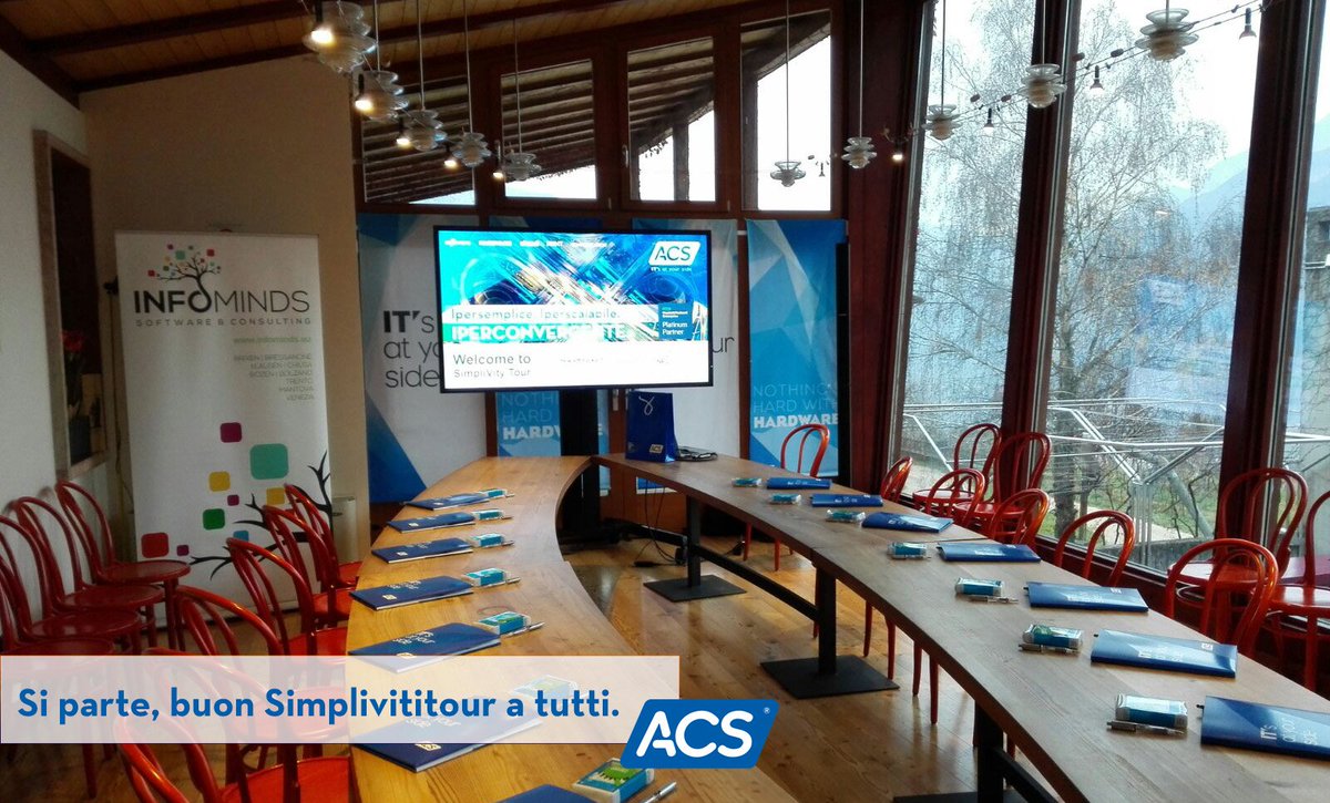 ACSDataSystems's tweet photo. Tutto pronto per il @HPE_SimpliVity Innovation Tour con @ACSDataSystems @HPE_IT #infominds &amp; @veeam_it . Incominciano le danze. Auguriamo a tutti un buon Evento.
https://t.co/s0SeCmIt4S https://t.co/7XJFcsc8H2