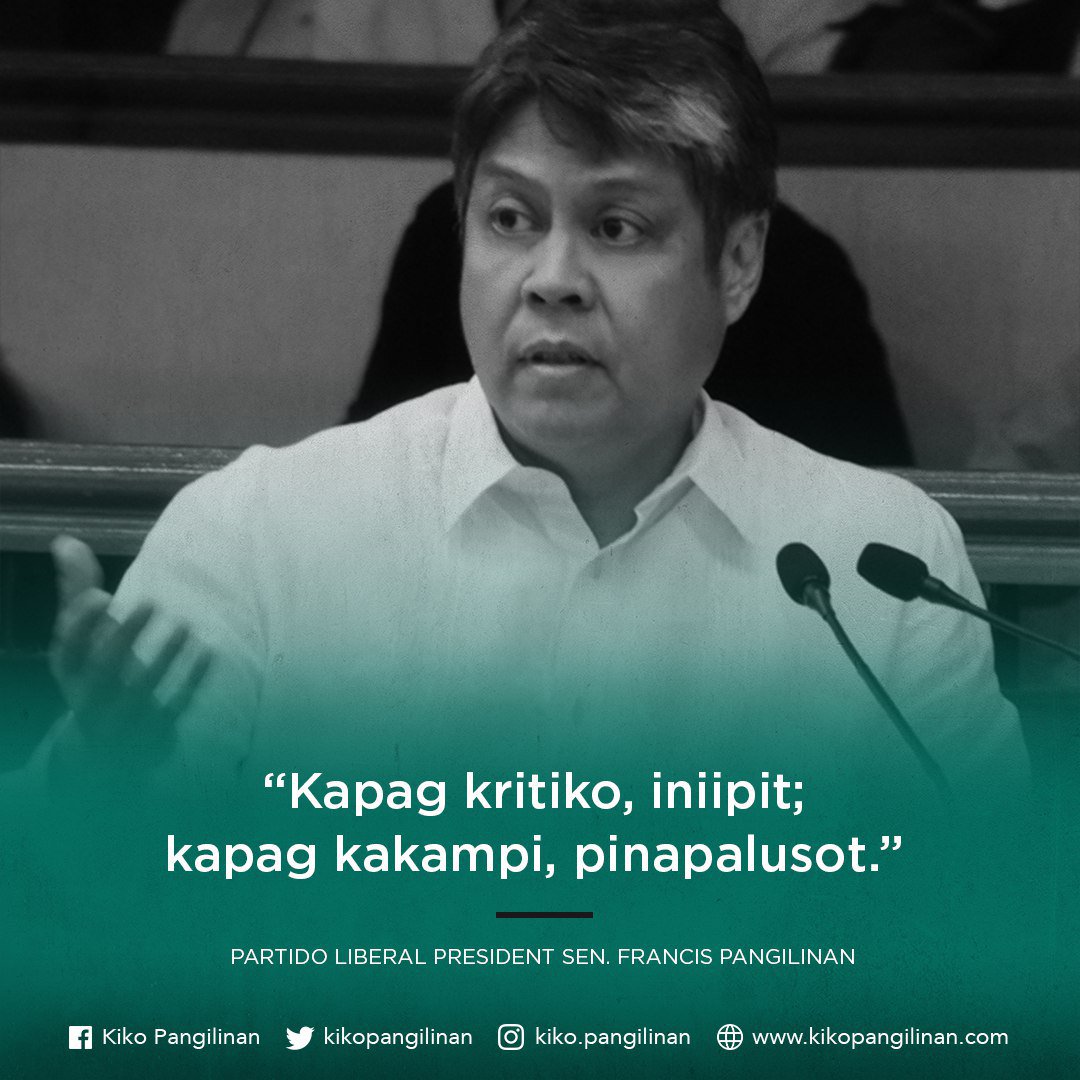 maryanneS35's tweet photo. @kikopangilinan ang salita mo ay syang gawain nyo, hindi ba iyan ang ginawa nyo ng mga kaalyado mo, ramdam ng LP💩 na magiging mabigat na kalaban nila si bong revilla kaya malayo pa man ipinakulong na, sinundan ni estrada at enrile na maraming beses kinwestyon si @TrillanesSonny https://t.co/dn2Sp6iJwe