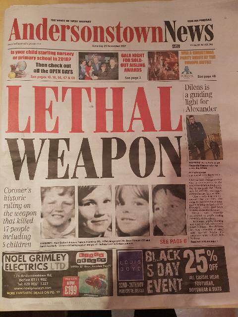 RelsForJustice's tweet photo. .@ATownNews is a must read this week with analysis of the significance of the findings in Francis Rowntree inquest #BanPlasticBullets https://t.co/fPQMvz0k7J