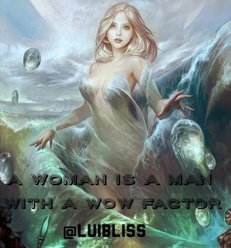 LuiBliss's tweet photo. "A Woman is a Man with a WoW Factor!" #WOman #WoWman #Boobs #Butt #Ass #Curves #Femine #FemineEnergy #Female #FemaleEnergy #Sexy #Nipples #Clit #Clitoris #Vagina #Feeling #One #Whole #Ovaries #Egg #Babies #Baby #Mistress #Support #Supportive #Sex #Orgasm #Orgasmic #Love #Bliss https://t.co/me78bWGnz9