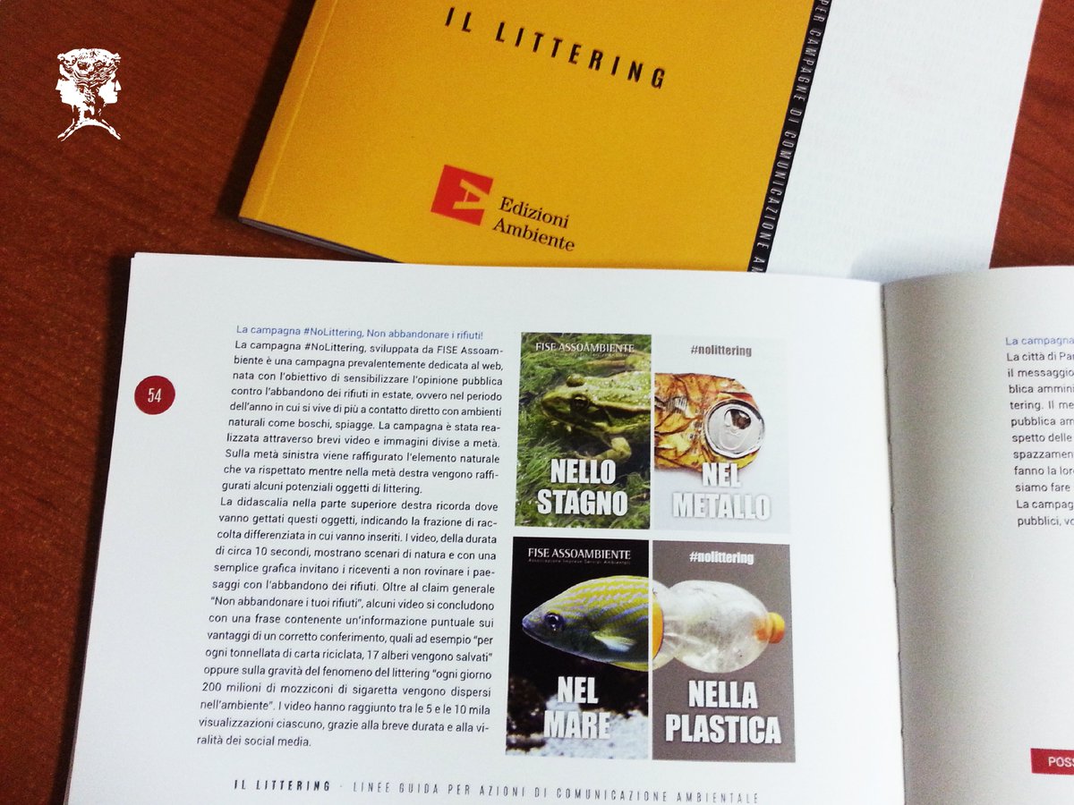 StudioGiano's tweet photo. È bello quando le nostre #idee creative si possono esprimere per l'educazione ambientale!
➡️La campagna #NoLittering realizzata da #StudioGiano per @assoambiente è nelle #LineeGuida per le azioni di comunicazione ambientale. https://t.co/FzivMMzK1e