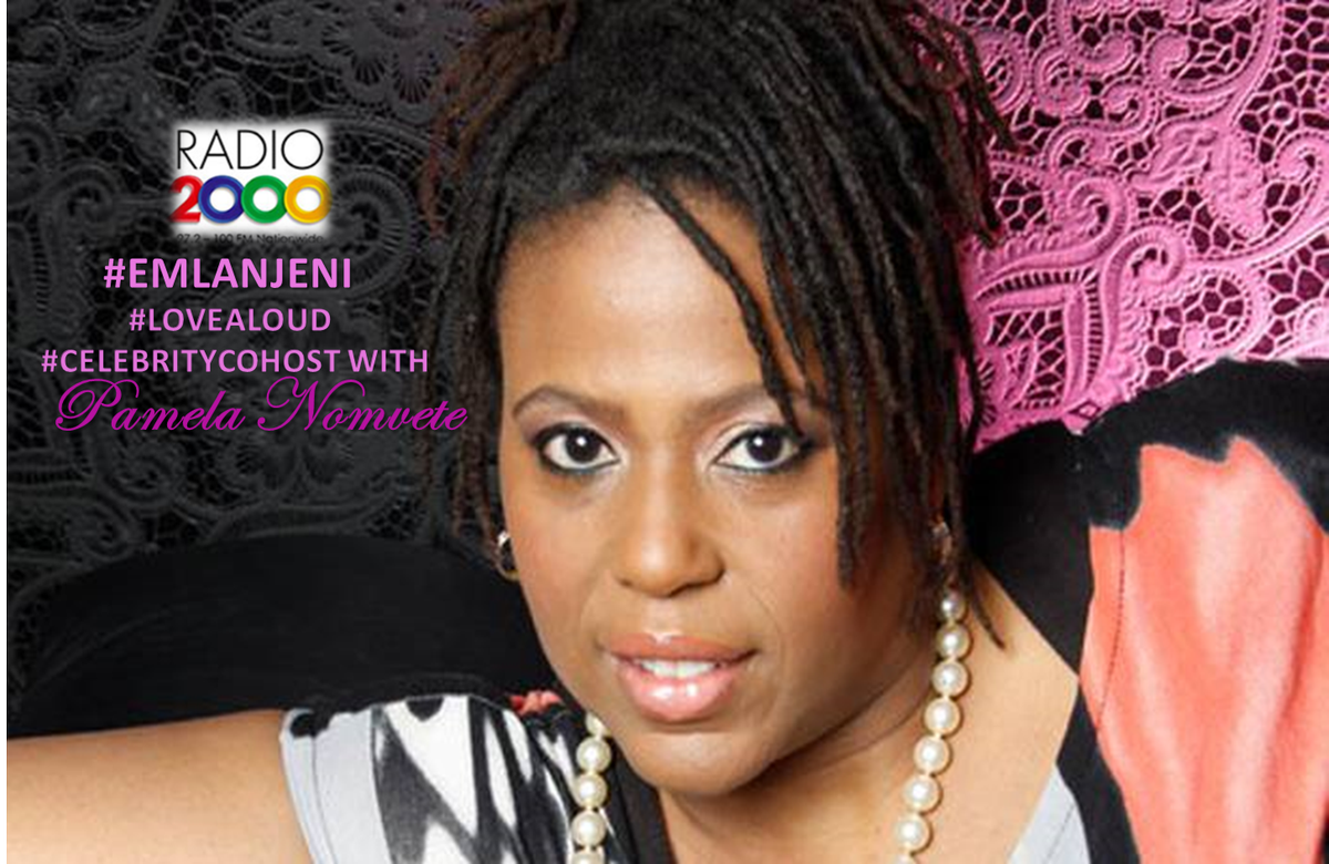 Radio2000_ZA's tweet photo. Coming up #Emlanjeni #LoveAloud #CelebrityCoHost with renowned actress and author @Pamelanomvete 
cc @KGMoeketsi @LeloMzaca @sedylicious https://t.co/w59hg1ovMN
