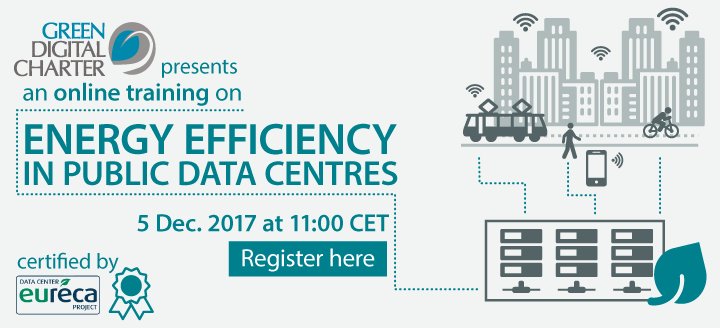 GDCharter's tweet photo. 5/12 : Cities are invited to join @GDCharter &amp; @EURECAproject online training on #energyefficiency in #datacentre > registrations are open at https://t.co/p1IxHsEDhl. #smartcities https://t.co/hPLk6TmSzi