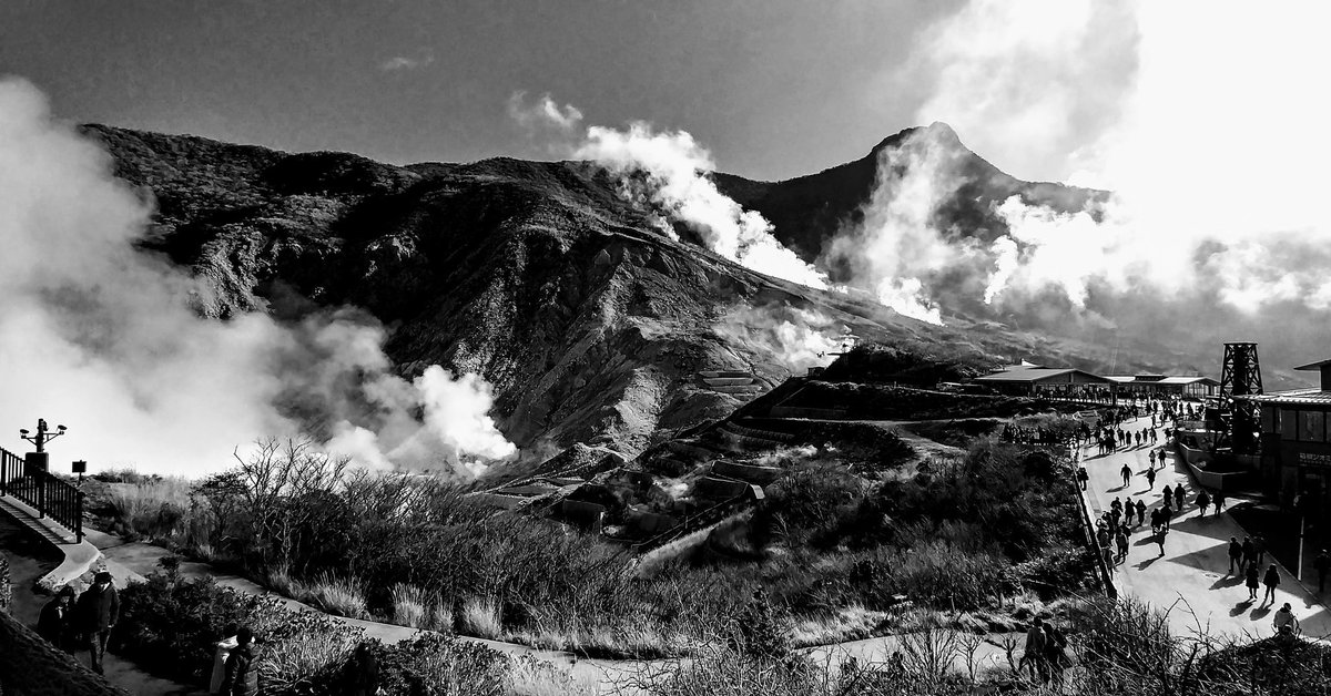 MotivforceEvent's tweet image. The smoking volcanic valley of Owakudani #Japan. Home of the black eggs. #ropeway #beauty #nature #Hakone