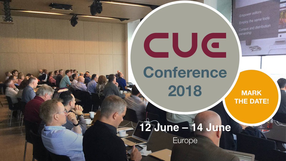 CUEsquad's tweet photo. At the new CUE Conference, @CCIeurope , @Escenic and CUE users will be able to network and share knowledge with an even bigger group of media IT experts https://t.co/6juHhkmCgF #escenicdays #cciusers https://t.co/KJUYWvk9nT