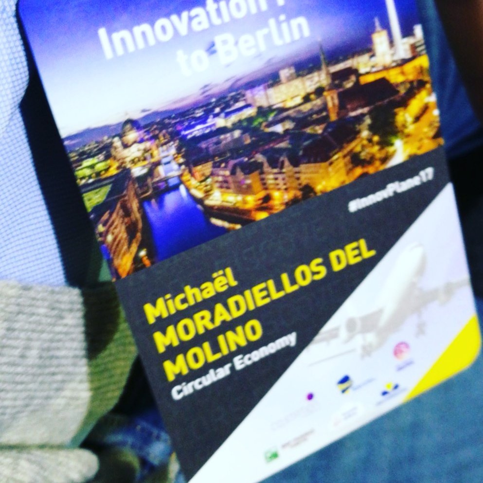 creativityangel's tweet image. #innovplane17 Berlin here we are.
