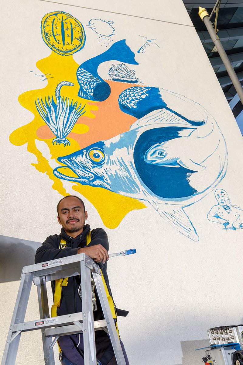 MulhollandLynne's tweet photo. HSH is delighted to collaborate with @ConsulMexHko for #HKArtWeek, hosting a 6x5m mural painted by Mexican artist Jaime Ruiz at The Peak Tower - raising awareness for critically endangered marine species #totoaba #vaquitamarina #goldencointurtle @WWF @chooserightHK https://t.co/8Cp9GU8nZ5