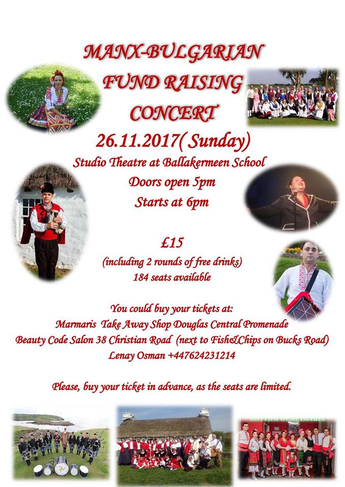 manxmusic's tweet photo. #Manx musicians &amp; dancers will join Bulgarian friends this Sunday for fundraising concert @BallakermeenHS studio theatre #isleofman #perreebane #mfds #evpd https://t.co/wi1tQMHXaD