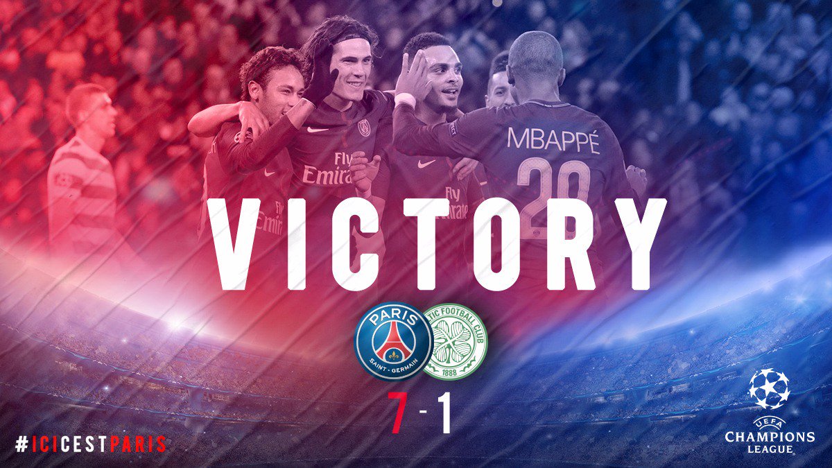 Plufix's tweet photo. VIDEO: PSG vs Celtic 7-1 – Highlights &amp; Goals https://t.co/k42Wa1qiTz https://t.co/oo76fiuPDO