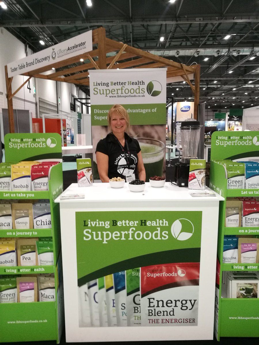 Ready for day 3 <a href="/FoodMattersLive/">Food Matters Live</a> Come and find out about the power of #superfoods   #foodmatterslive2017