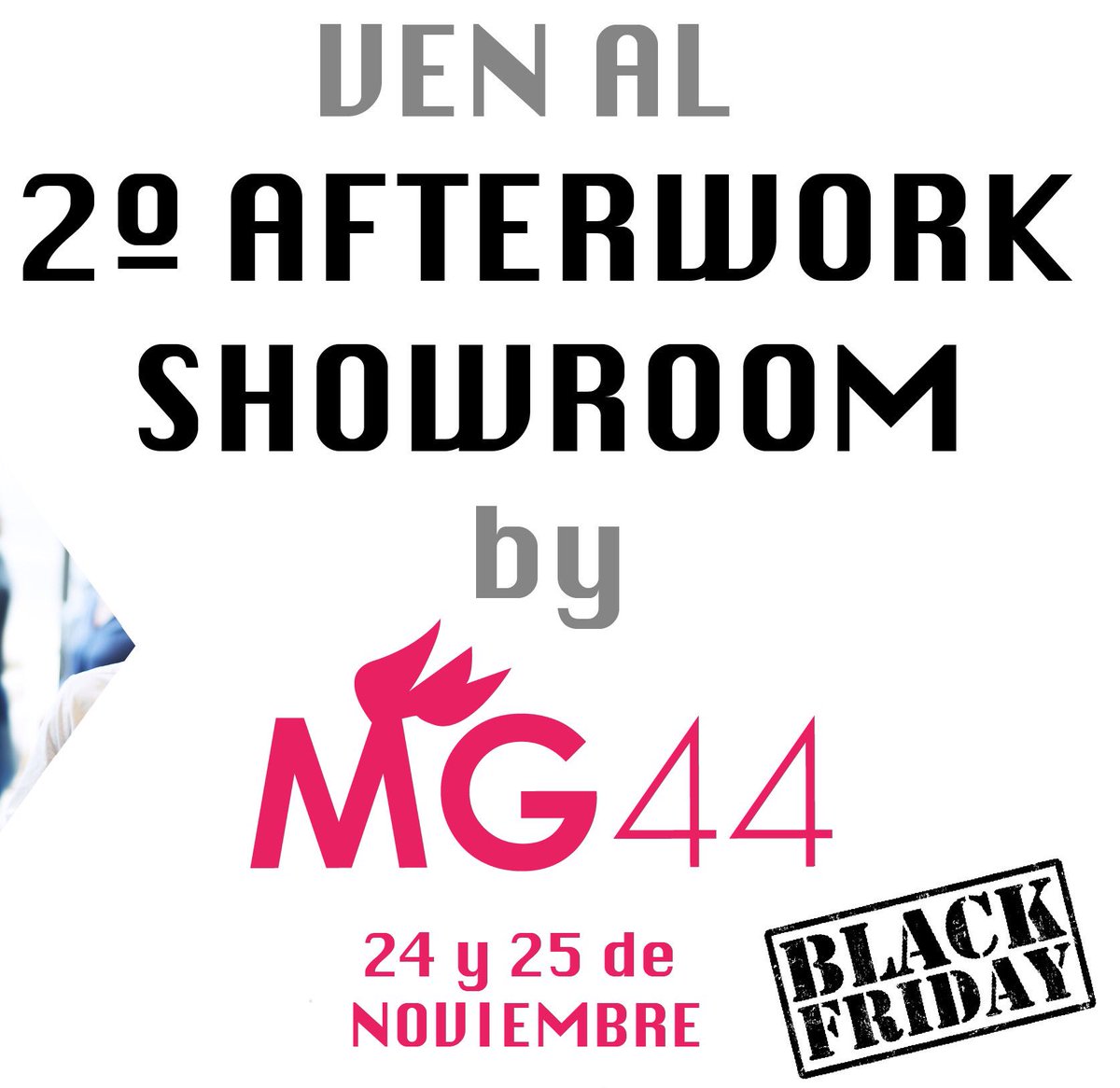 2DO AFTERWORK MG44
Mañana te esperamos en nuestro casal en Conde Altea,5
De 16.00 a 00.00 y el sabado de 10.00 a 13.00 con un sorteo, muchas marcas, y #buenrollo