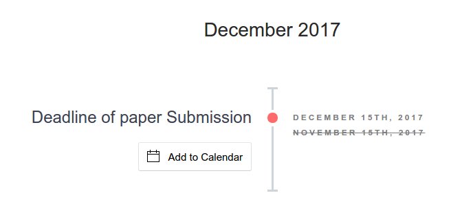 ATEN_ICDEc's tweet photo. #ICDEc2018 the deadline of paper submission has been extended to December 15TH, 2017 https://t.co/kwG5sTOxZa