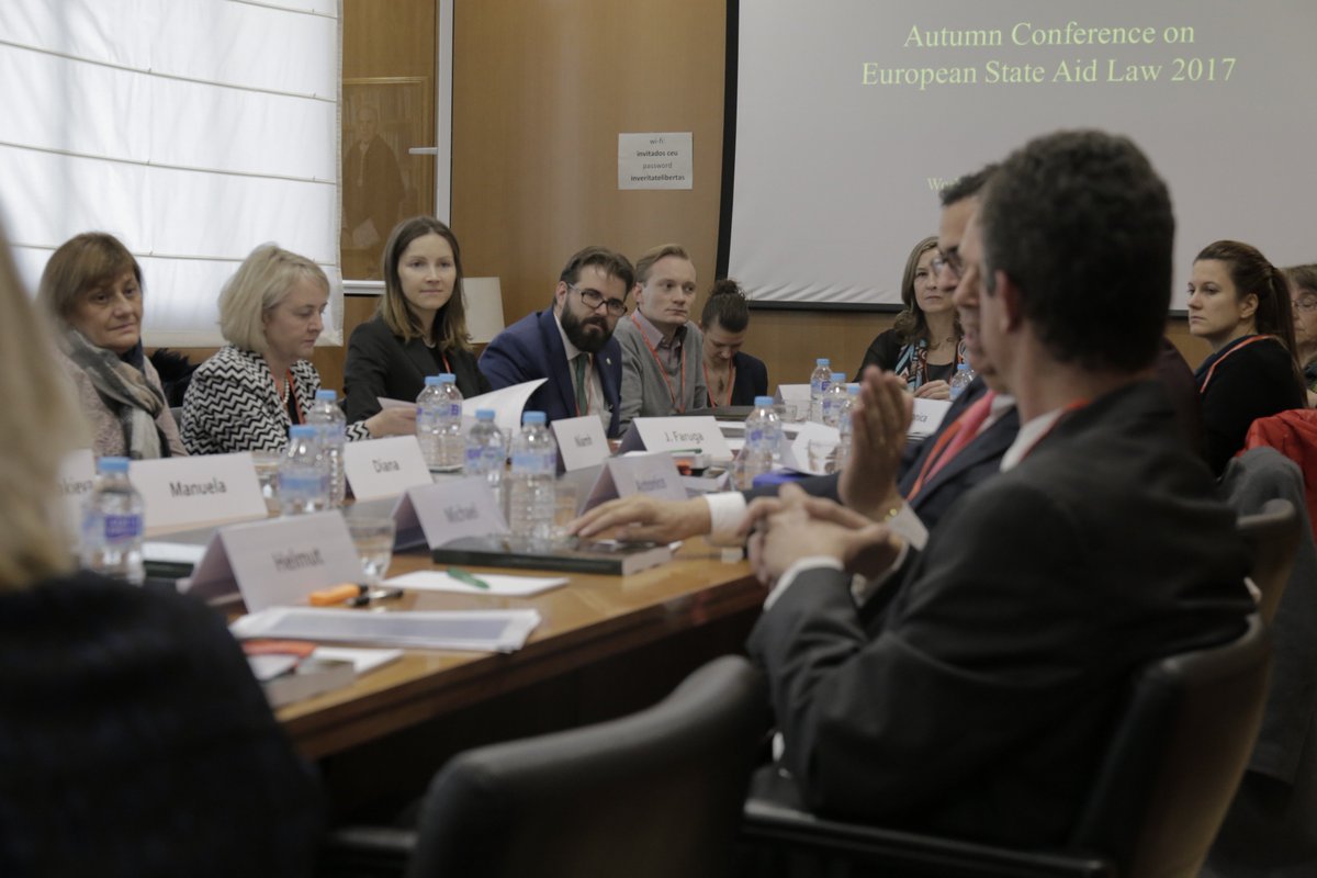 The Autumn Conference on European State Aid Law 2017 starts in <a href="/USPCEU/">Universidad CEU San Pablo</a>
with the participation of <a href="/MVE65/">Marta Villar Ezcurra</a> and <a href="/J_Porras/">Javier Porras</a> #CEUSanPablo
