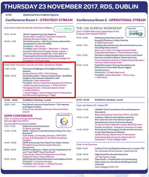 DCGlobalSearch's tweet photo. Don't miss Panel Discussion – Resourcing Growth – Qualified People, is this Ireland’s Weakest Link? @datacentresire Chaired by @peterhannaford #datacener https://t.co/UTAXlM2A7k https://t.co/3vvH6hgGIL