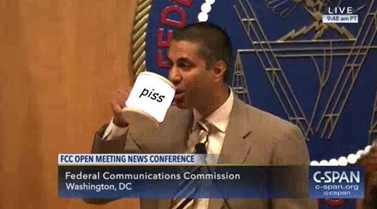 CrustyMemez's tweet photo. Ok everyone this son of bitch has to be stopped to, #saveamerica #NetNeutrality #freedom #evildude #satan where am I gonna steal my memes? https://t.co/B6BYcTbPbs