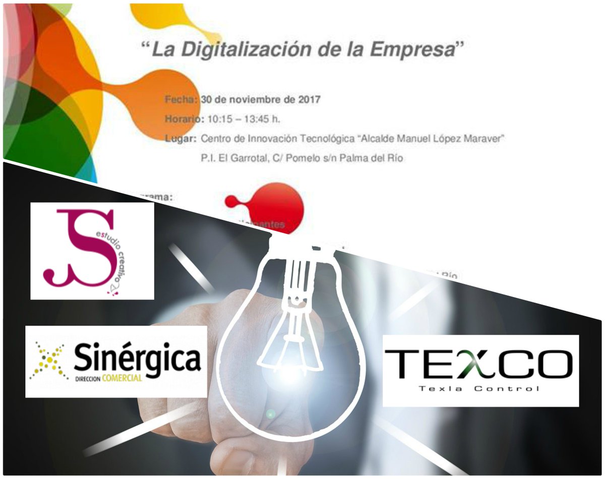 cadecordobaAE's tweet photo. El 30 de nov. “Digitaliza tu #empresa” con #CADEPalmadelRío de mano de los siguientes profesionales #CEO Juan Manuel Marín Cobos @PuntoJSEstudioC , Francisco Acosta #Texlacontrol y José Puchades @Sinergica_DC
Una oportunidad única para tu negocio: https://t.co/z3FizcgT1p https://t.co/XIRSI2fFmM