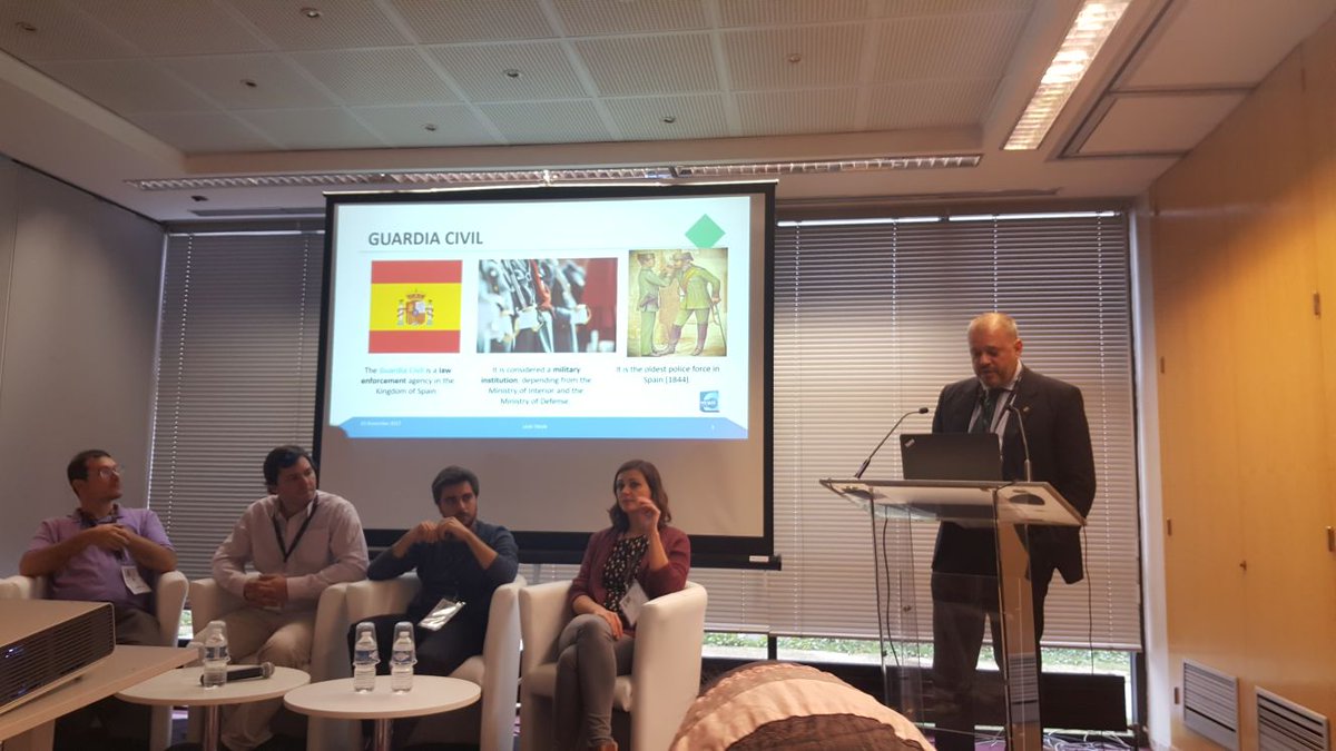 LawTrainH2020's tweet photo. Our workshop "LAW-TRAIN : a virtual training platform for multi-national law-enforcement teams (#H2020)" at @Milipol_Paris has just started. 
We are in room 618 - come and join us! https://t.co/sJU8tKM5tB