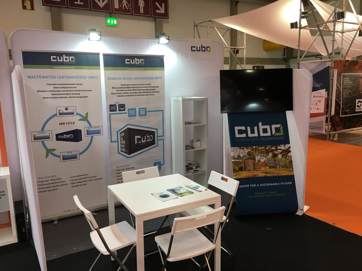 cubo_et's tweet photo. We are present in #Concreta2017, @Exponor! The largest construction exibition in Portugal. Water is an indispensable resource for development. Visit us in the Ordem dos Engenheiros área!
#waterforasustainablefuture https://t.co/BGYDVTlRDW