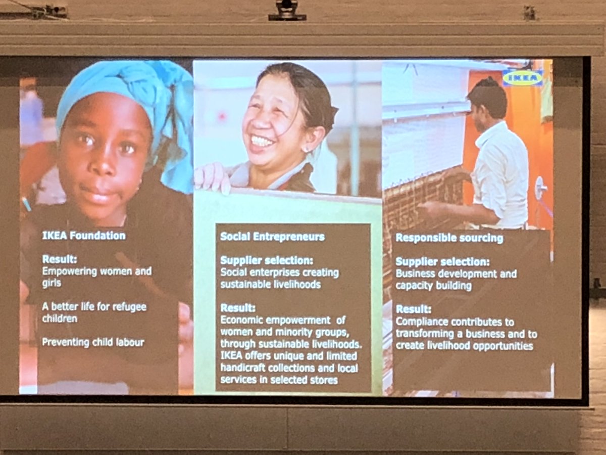 IKChalmers's tweet photo. Now @IKEA presenting at #IBF2017 about their work with #social #entrepreneurs and #refugees https://t.co/36AkJIVtxC
