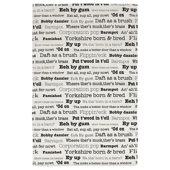 Our favourite #Yorkshire sayings tea towel is now back in stock <a href="/GreatYorksShop/">The Great Yorkshire Shop</a> in the beautiful <a href="/leedscornex/">Leeds Corn Exchange</a> #Leeds #ShopLocal #HandmadeinYorkshire #giftidea #ChristmasIsComing