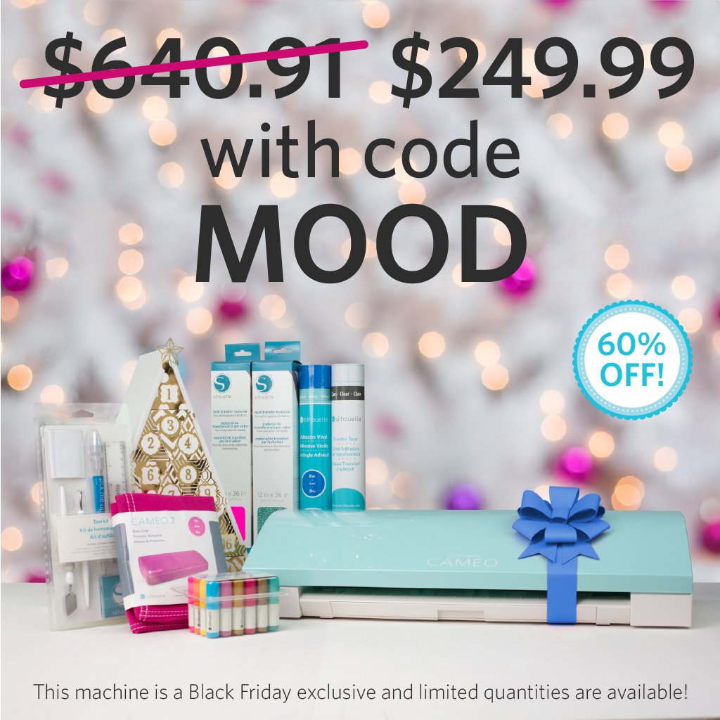 Early access to the <a href="/silhouetteam/">Silhouette</a> #BlackFriday sale is available now! Use code MOOD to get the deals (like the Teal Cameo!!) #ad silhouetteamerica.com/EliteHolidaySa…