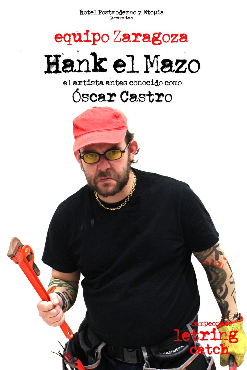 FundacionZCC's tweet photo. Sifón de Beauvoir, Hank el Mazo y Gualter Guay ya están listos para conseguir el Cinturón de las Letras para Zaragoza en #LetringCatch! Mañana, 24NOV, a las 19:30h, ven a @etopia_ para apoyarles! https://t.co/p981gvdhdA https://t.co/ZHHliFEjZA
