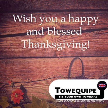 Towequipe_UK's tweet photo. Towequipe Team wishing you a happy and blessed Thanksgiving!
#HappyThanksgiving2017 #Towequipe π https://t.co/ftyGmjOq68
