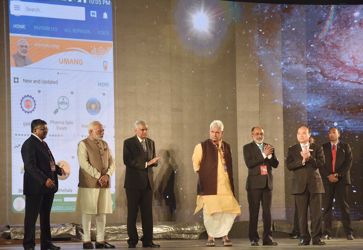 narendramodi's tweet photo. At the Global Conference on Cyber Space, launched the UMANG Mobile App, which will provide various citizen-centric services. @gccsofficial #GCCS2017 https://t.co/djzSwegZOB