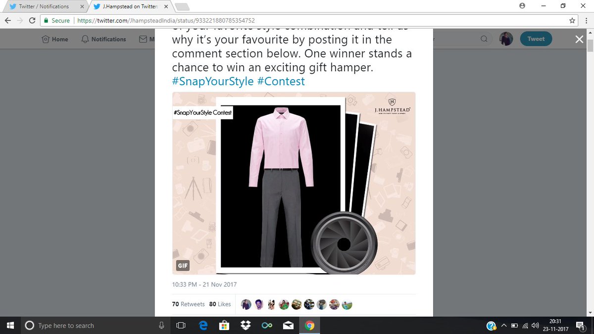 1Sarfaraz83's tweet photo. @JhampsteadIndia My pick is this as the combo looks cool & will make me look smarter & thinner #SnapYourStyle #Contest
join @krishna1334 @blessedkamal https://t.co/0UcJOe9k4y