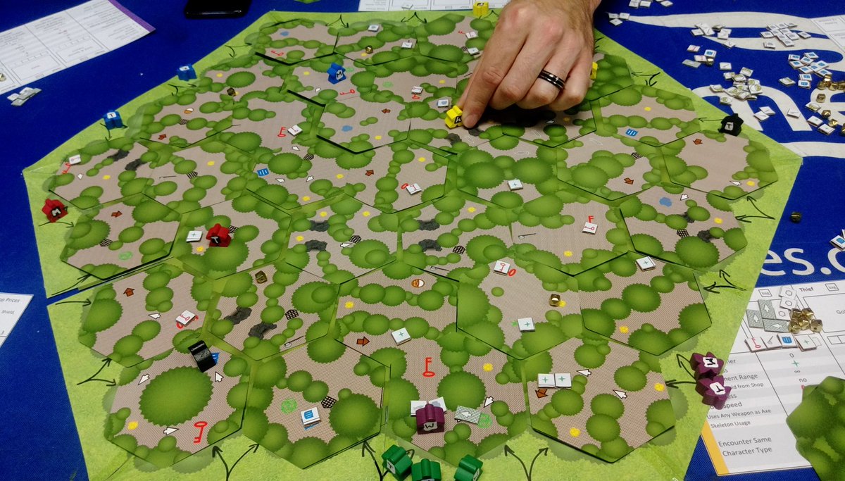 drbroadgames's tweet photo. Full board in tonight's playtest. #DarkForest #GameFoundry https://t.co/2qUbonz28z