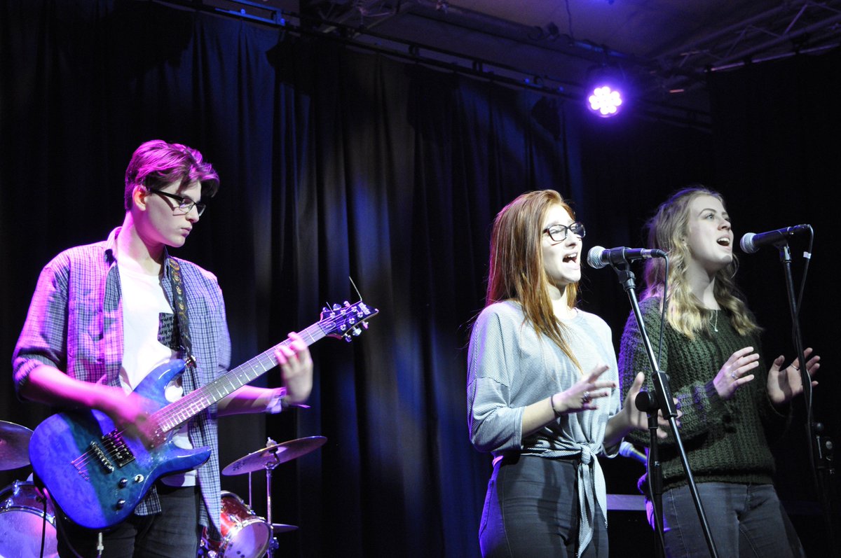 NAbbotCollege's tweet photo. #NACNews 'In Motion' tech rehearsal well underway. Tickets for tonight's gig (7pm in DCA, doors at 6.30pm) are available on the door. Only ยฃ2! Coma along for a night of amazing music. #killingit #soundingamazing https://t.co/xbwKCxXs47