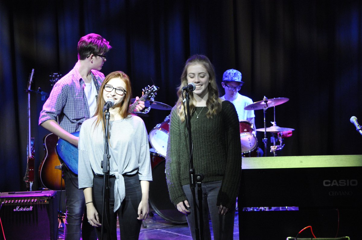NAbbotCollege's tweet photo. #NACNews 'In Motion' tech rehearsal well underway. Tickets for tonight's gig (7pm in DCA, doors at 6.30pm) are available on the door. Only ยฃ2! Coma along for a night of amazing music. #killingit #soundingamazing https://t.co/xbwKCxXs47