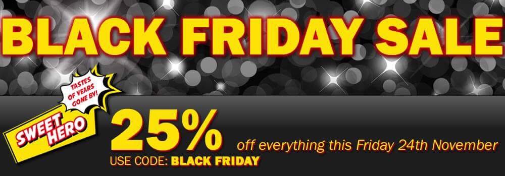 sweetherouk's tweet image. It’s BLACK FRIDAY tomorrow at Sweet Hero. Check out sweethero.co.uk to get 25% off. Only available tomorrow. #BlackFriday