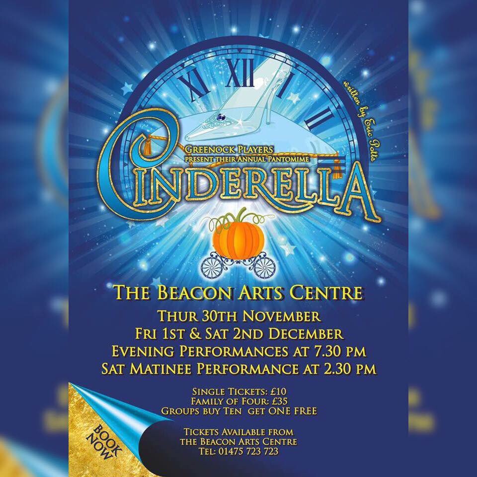 One week tonight till opening night! We can’t believe it👸🏼🐭👠✨ #Cinderella #GreenockPlayers #Panto