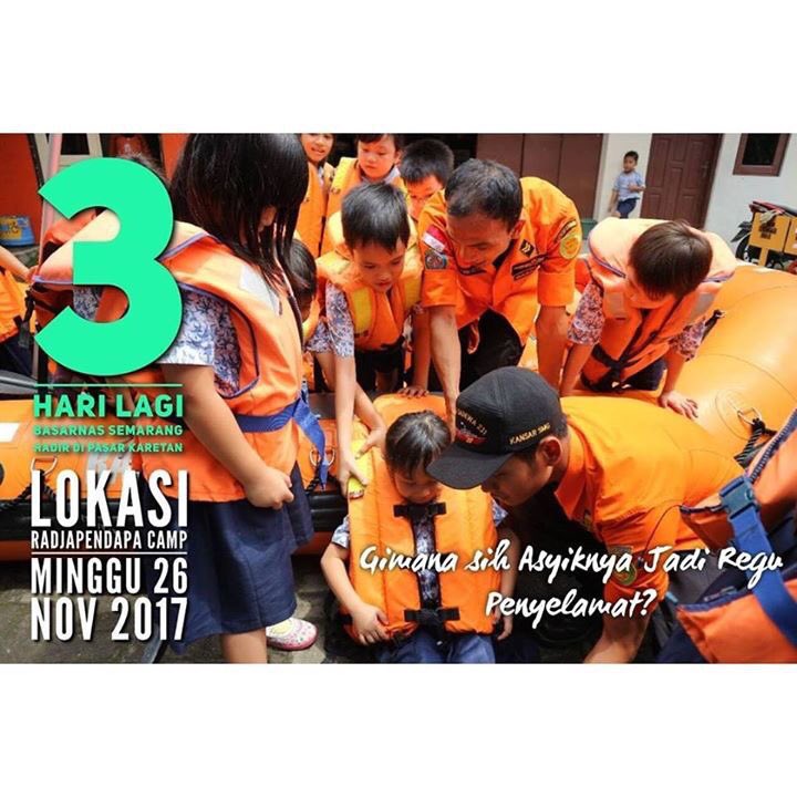 Radja_pendapa's tweet photo. Ada yg baru nih di #pasarkaretan minggu pagi 26 Nov 2017 nanti, regu penyelamat (rescuer) Basarnas Semarang akan tampil di main stage, memberikan pemahaman ttg pertolongan pertama, asyik kan? Yuk datang ke #BasarnasPasarKaretan https://t.co/ypceOpmzlm