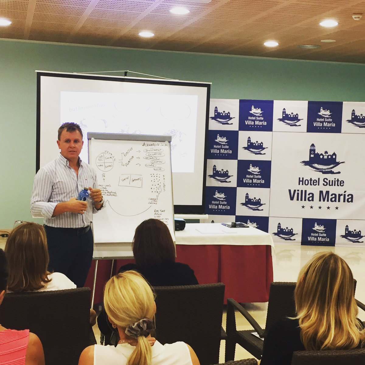 suitevillamaria's tweet photo. @JohnBeckley starts his Social Media #MasterClass at Hotel Suite Villa María. Really interesting tips! 👌🏻 #SocialMedia #Counselling #RealStateAgents #CanaryPRSocial #Tenerife https://t.co/zVUdYCqDJG