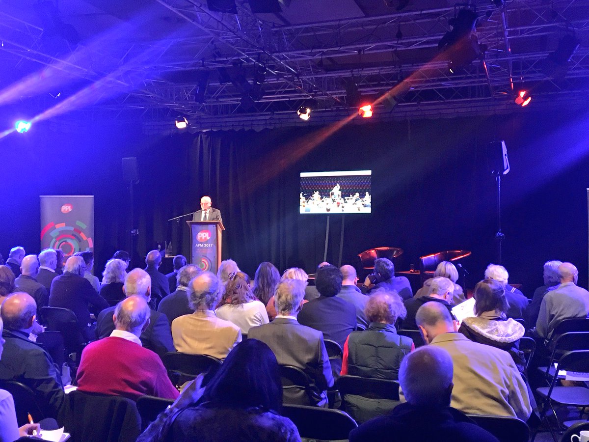 PPLUK's tweet photo. “PPL’s ambition to maximise return for performers and record companies and consistently be a leader in the field of global rights management is as strong as ever,” @PPLUK Performer Board Chairman John Smith #APM2017 https://t.co/ZaOGheSg6W