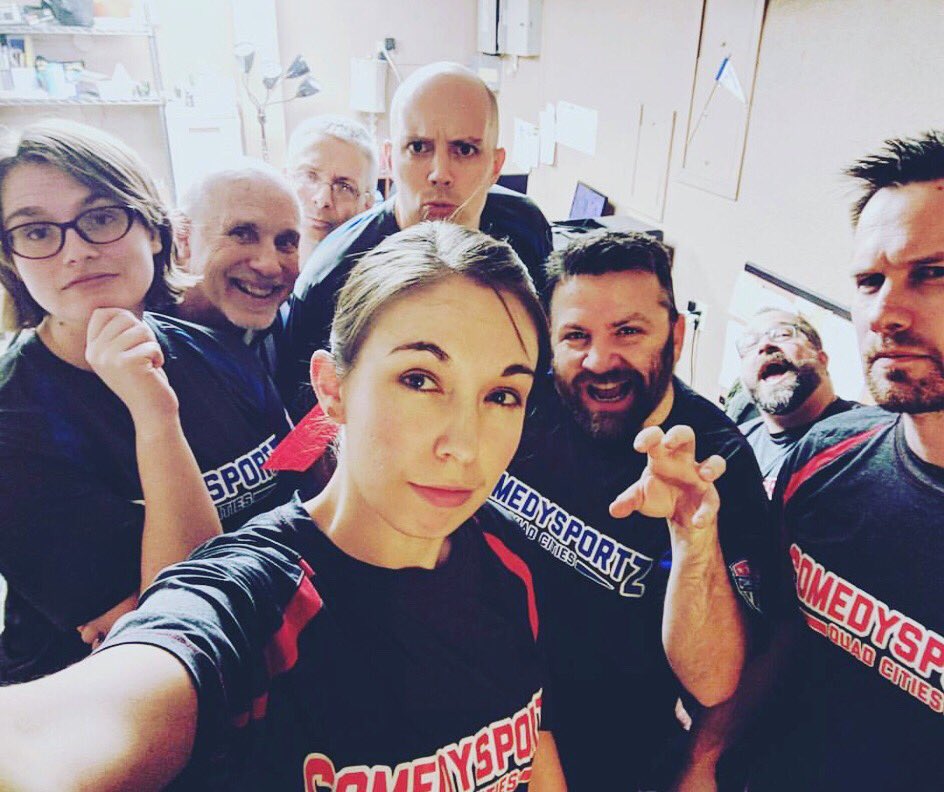 Halftime pic from <a href="/EstablishmentQC/">The Establishment</a> 7-Year Anniversary: ComedySportz Classic match! #cszqc