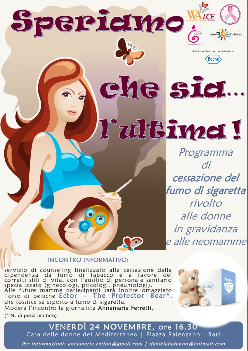 WalceOnlus2006's tweet photo. #EctortheProtector ha fatto visita anche a #Padova, il 21 Novembre, per la campagna di cessazione del fumo WALCE, rivolta alle future e neo mamme, #SperiamoCheSialUltima. E domani si fa tappa a #Bari, presso la Casa delle donne del Mediterraneo, in collaborazione con Uì Together. https://t.co/ndK9A2Yhba