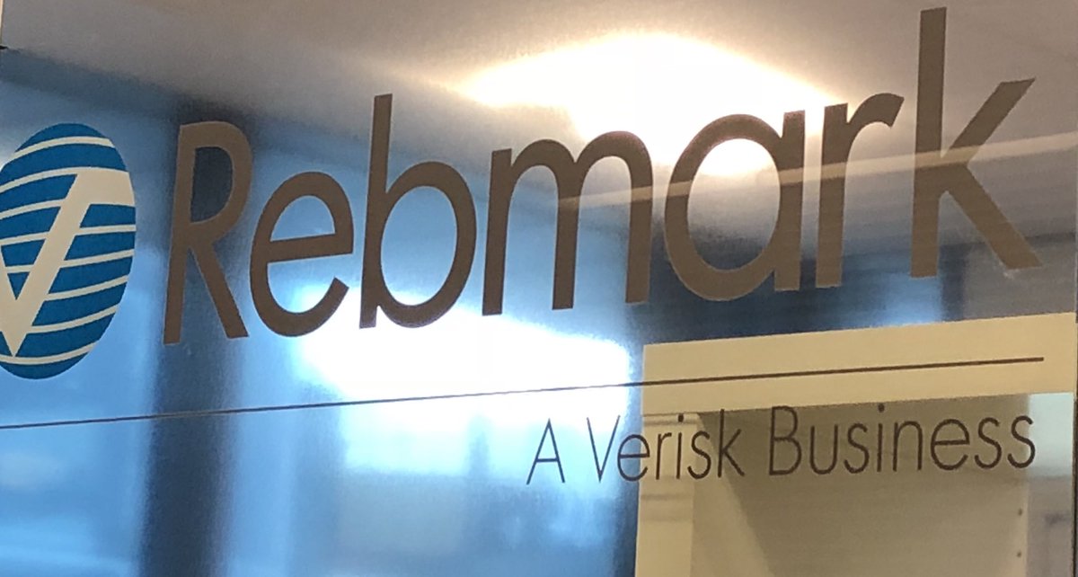 JackieAFry's tweet photo. Loving our new window decal #TeamRebmark #OneVerisk @RebmarkLegal @Verisk @piCalcBoss https://t.co/En51pDQPPH